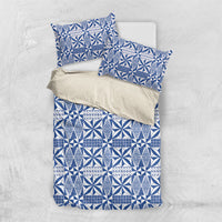 Blue Ngatu Pattern Malo e Lelei Tonga Bedding Set