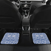 Blue Ngatu Pattern Malo e Lelei Tonga Car Mats