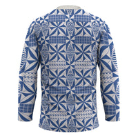 Blue Ngatu Pattern Malo e Lelei Tonga Hockey Jersey