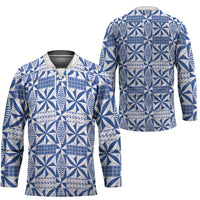 Blue Ngatu Pattern Malo e Lelei Tonga Hockey Jersey