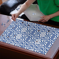 Blue Ngatu Pattern Malo e Lelei Tonga Puzzle