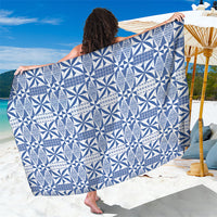 Blue Ngatu Pattern Malo e Lelei Tonga Sarong