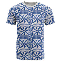 Blue Ngatu Pattern Malo e Lelei Tonga T Shirt