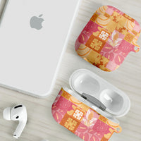 Aloha Hawaii Quilt Floral Patchwork Style AirPods Case