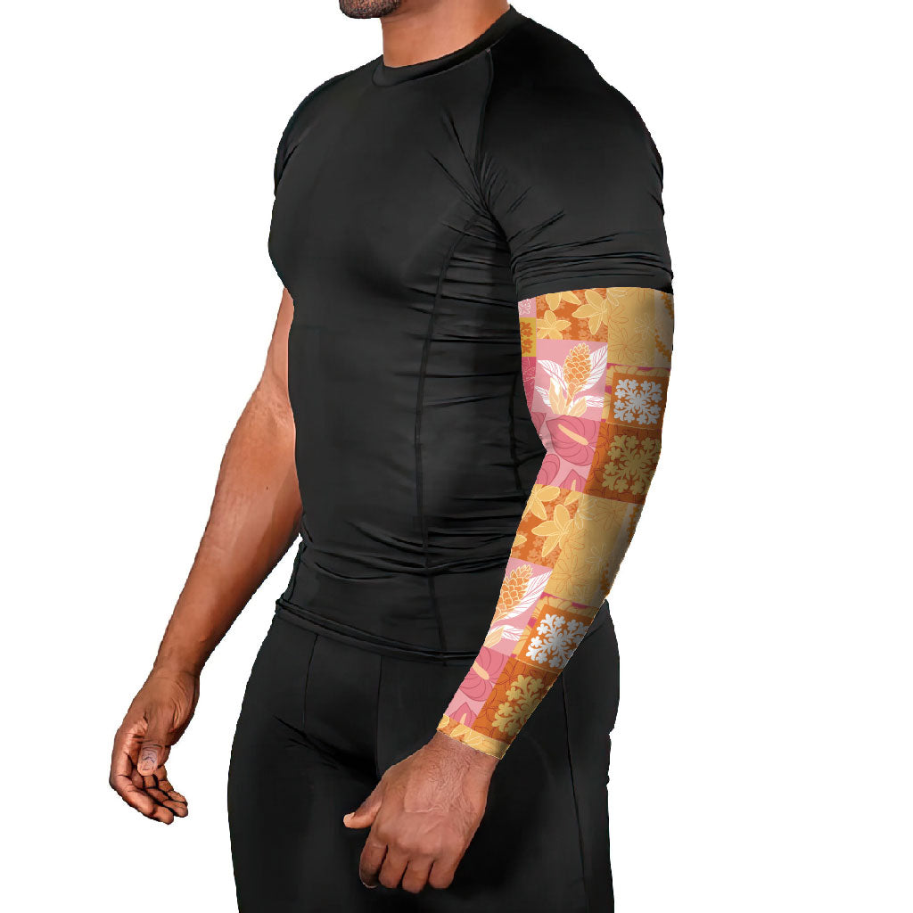 Aloha Hawaii Quilt Floral Patchwork Style Arm Sleeves