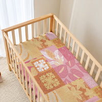Aloha Hawaii Quilt Floral Patchwork Style Baby Bed Cover