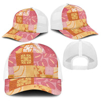 Aloha Hawaii Quilt Floral Patchwork Style Baseball Net Cap