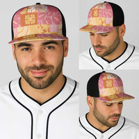 Aloha Hawaii Quilt Floral Patchwork Style Baseball Net Cap