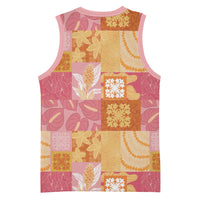 Aloha Hawaii Quilt Floral Patchwork Style Basketball Jersey