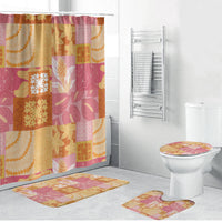 Aloha Hawaii Quilt Floral Patchwork Style Bathroom Set