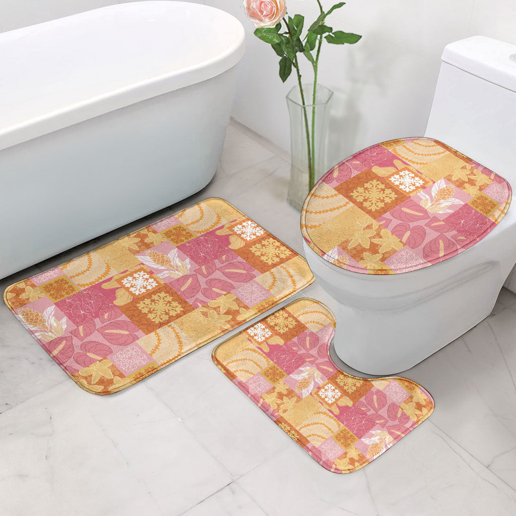 Aloha Hawaii Quilt Floral Patchwork Style Bathroom Set