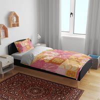 Aloha Hawaii Quilt Floral Patchwork Style Bedding Set
