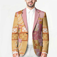 Aloha Hawaii Quilt Floral Patchwork Style Blazer