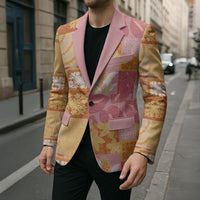 Aloha Hawaii Quilt Floral Patchwork Style Blazer