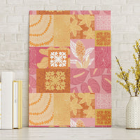 Aloha Hawaii Quilt Floral Patchwork Style Canvas Wall Art