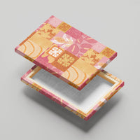 Aloha Hawaii Quilt Floral Patchwork Style Canvas Wall Art