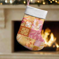 Aloha Hawaii Quilt Floral Patchwork Style Christmas Stocking