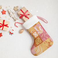 Aloha Hawaii Quilt Floral Patchwork Style Christmas Stocking