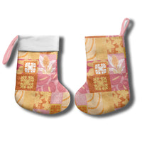 Aloha Hawaii Quilt Floral Patchwork Style Christmas Stocking