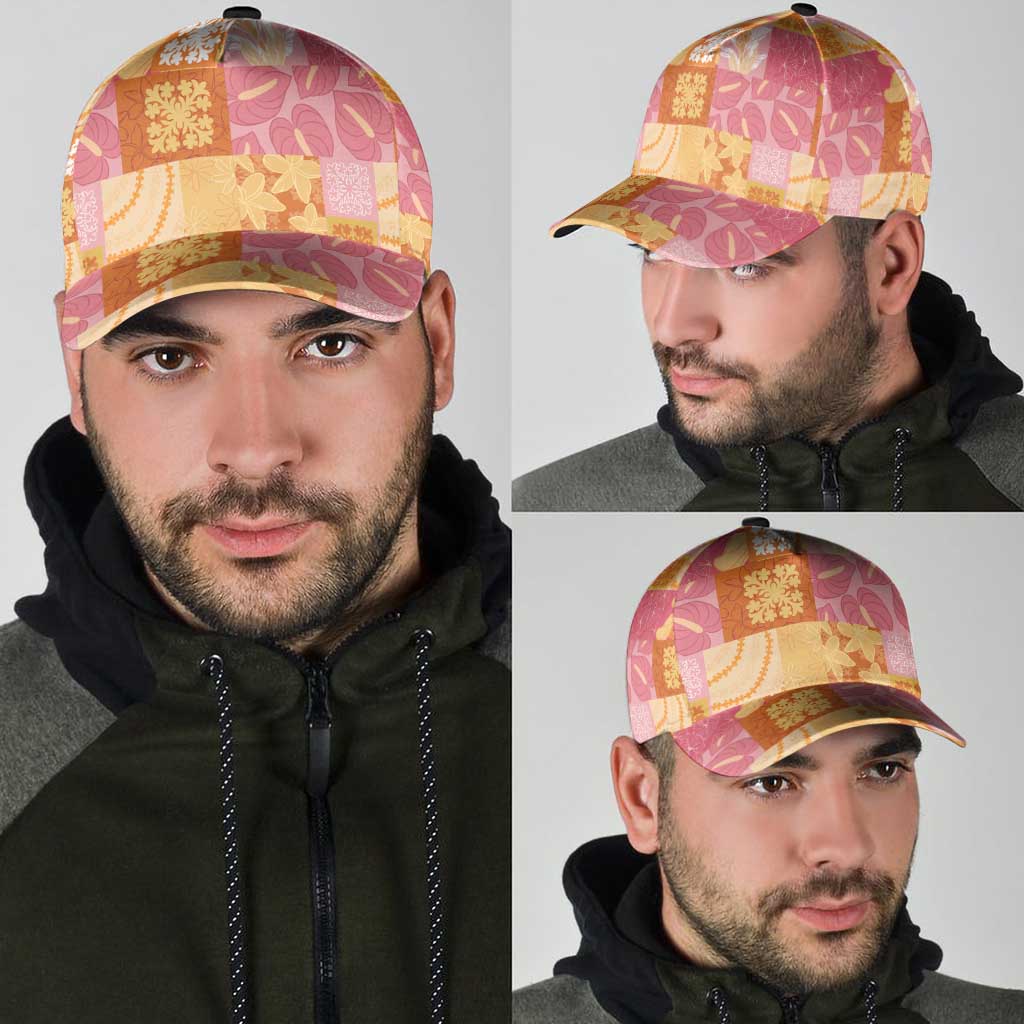 Aloha Hawaii Quilt Floral Patchwork Style Classic Cap