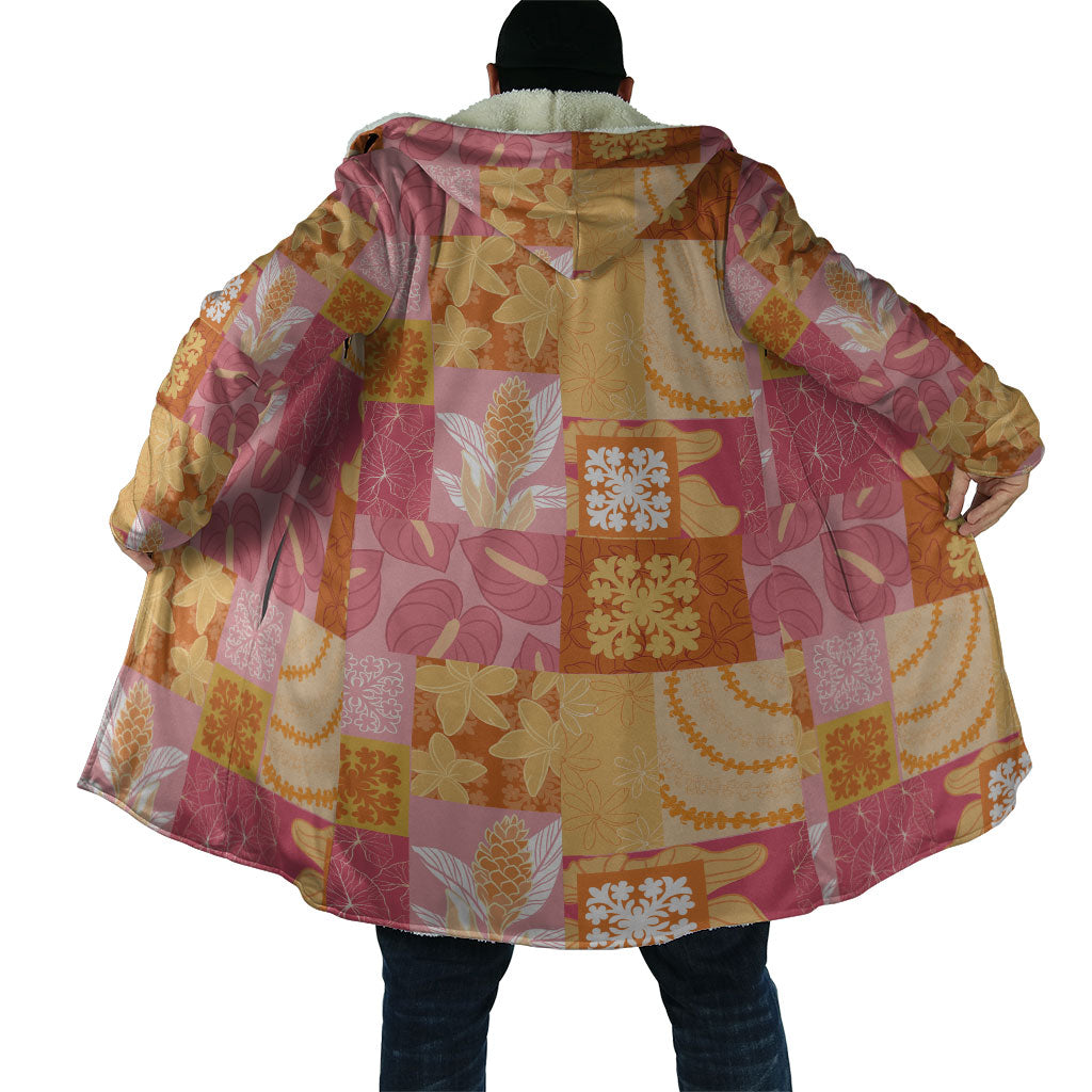 Aloha Hawaii Quilt Floral Patchwork Style Cloak