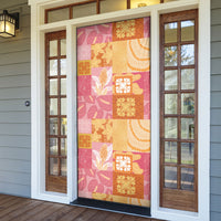 Aloha Hawaii Quilt Floral Patchwork Style Door Cover