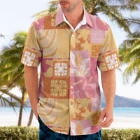 Aloha Hawaii Quilt Floral Patchwork Style Hawaiian Shirt