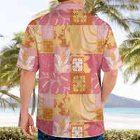 Aloha Hawaii Quilt Floral Patchwork Style Hawaiian Shirt