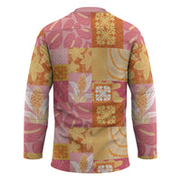 Aloha Hawaii Quilt Floral Patchwork Style Hockey Jersey