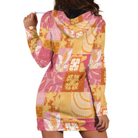 Aloha Hawaii Quilt Floral Patchwork Style Hoodie Dress