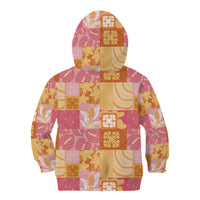 Aloha Hawaii Quilt Floral Patchwork Style Kid Hoodie