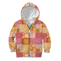 Aloha Hawaii Quilt Floral Patchwork Style Kid Hoodie