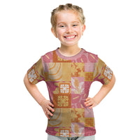 Aloha Hawaii Quilt Floral Patchwork Style Kid T Shirt