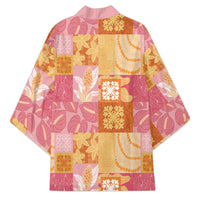 Aloha Hawaii Quilt Floral Patchwork Style Kimono