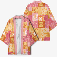 Aloha Hawaii Quilt Floral Patchwork Style Kimono