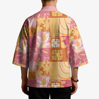 Aloha Hawaii Quilt Floral Patchwork Style Kimono