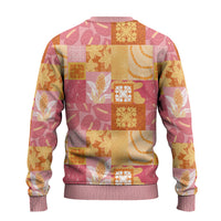 Aloha Hawaii Quilt Floral Patchwork Style Ugly Christmas Sweater