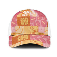 Aloha Hawaii Quilt Floral Patchwork Style Mesh Trucker Cap