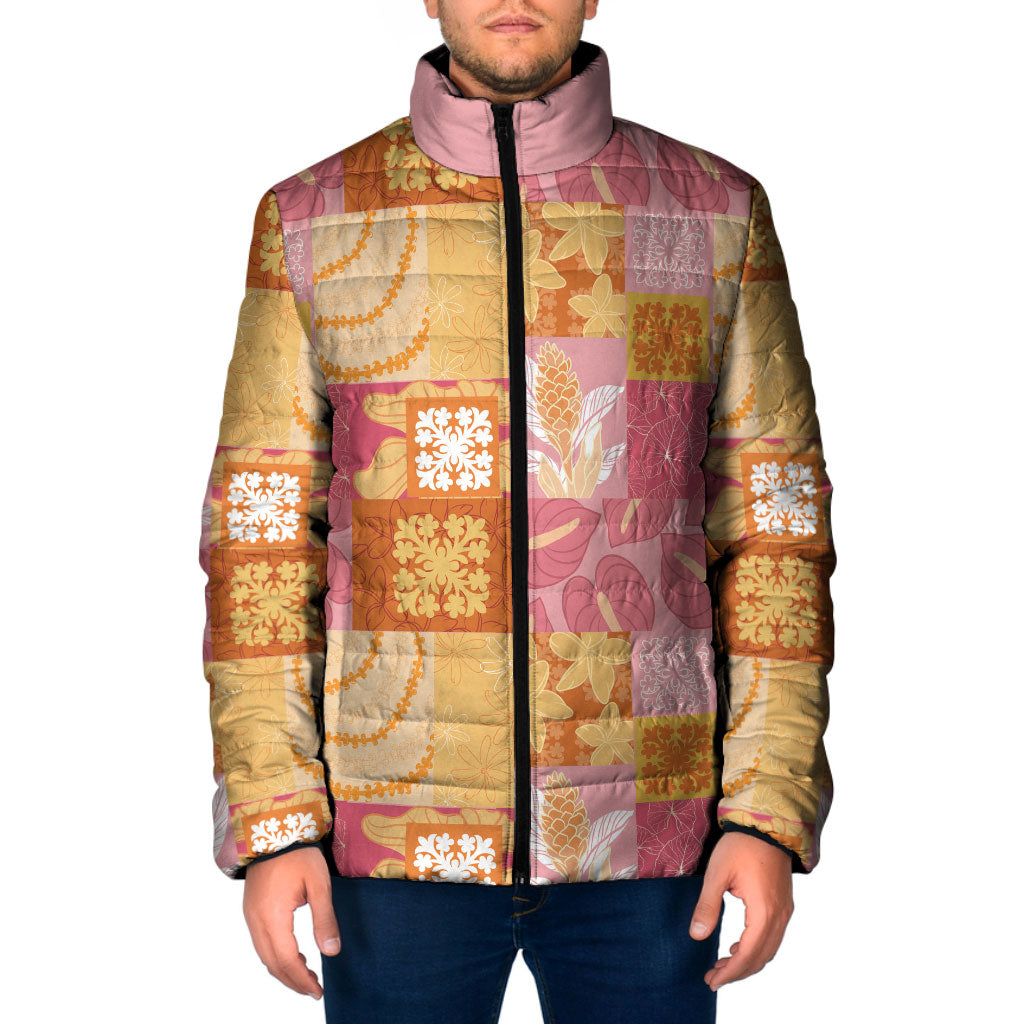 Aloha Hawaii Quilt Floral Patchwork Style Padded Jacket