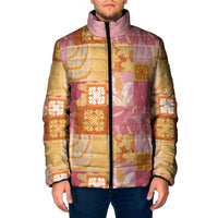 Aloha Hawaii Quilt Floral Patchwork Style Padded Jacket