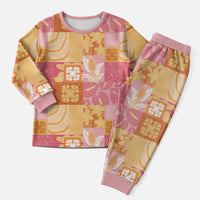 Aloha Hawaii Quilt Floral Patchwork Style Christmas Pajama Set