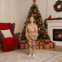 Aloha Hawaii Quilt Floral Patchwork Style Christmas Pajama Set