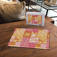 Aloha Hawaii Quilt Floral Patchwork Style Puzzle