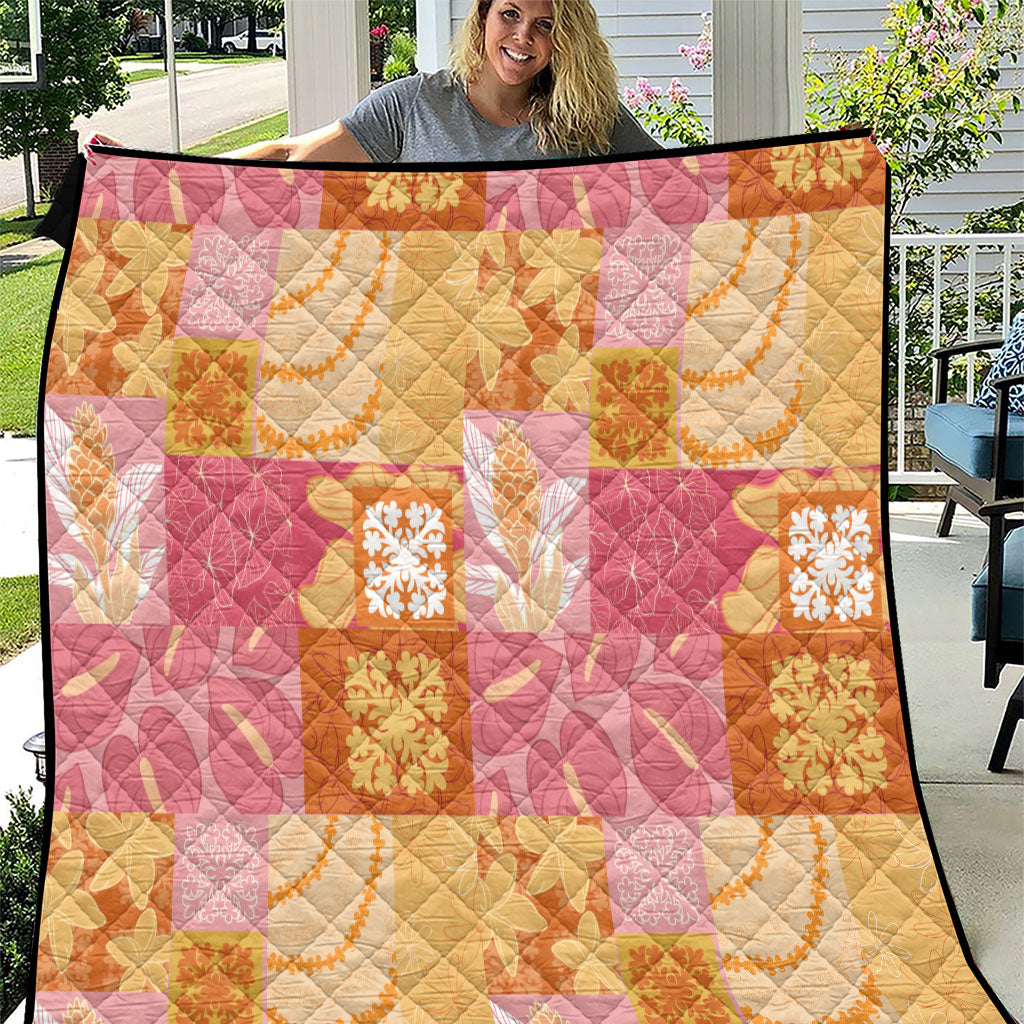 Aloha Hawaii Quilt Floral Patchwork Style Quilt