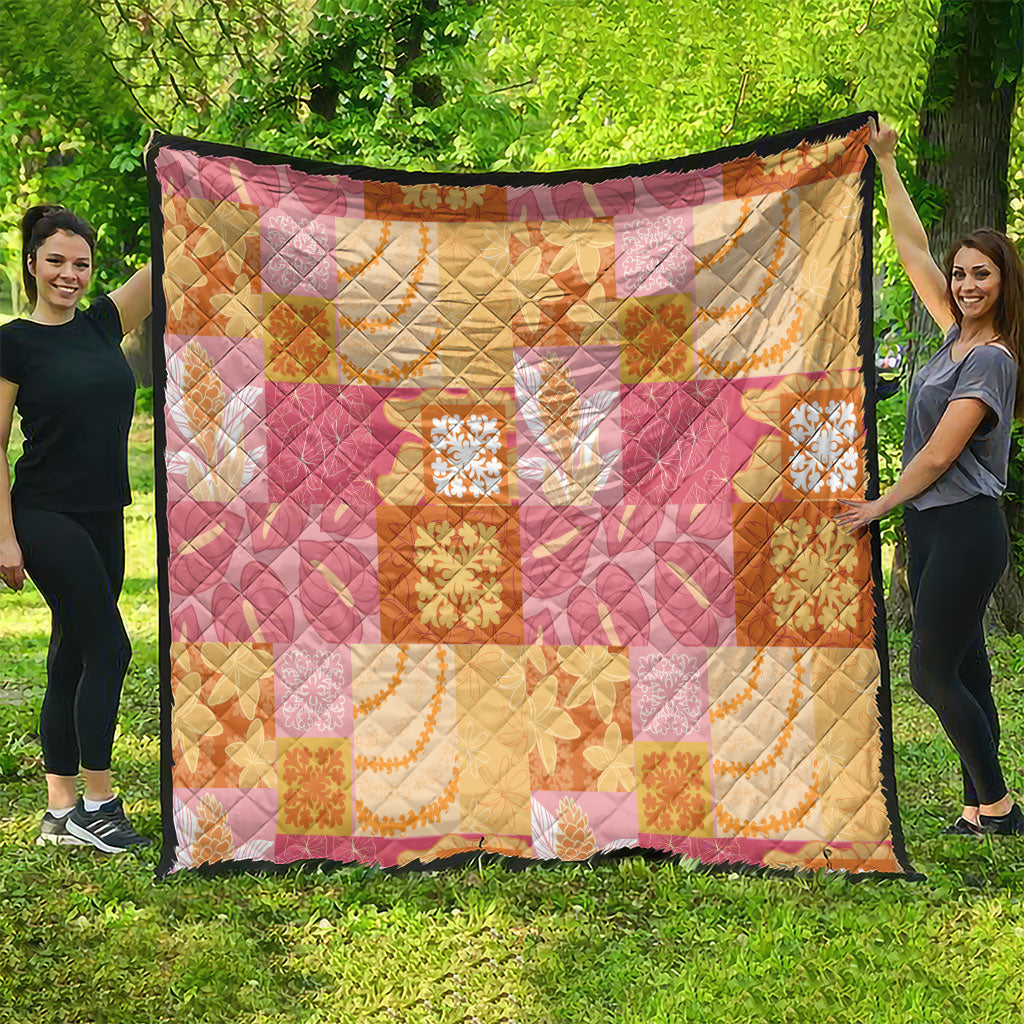 Aloha Hawaii Quilt Floral Patchwork Style Quilt