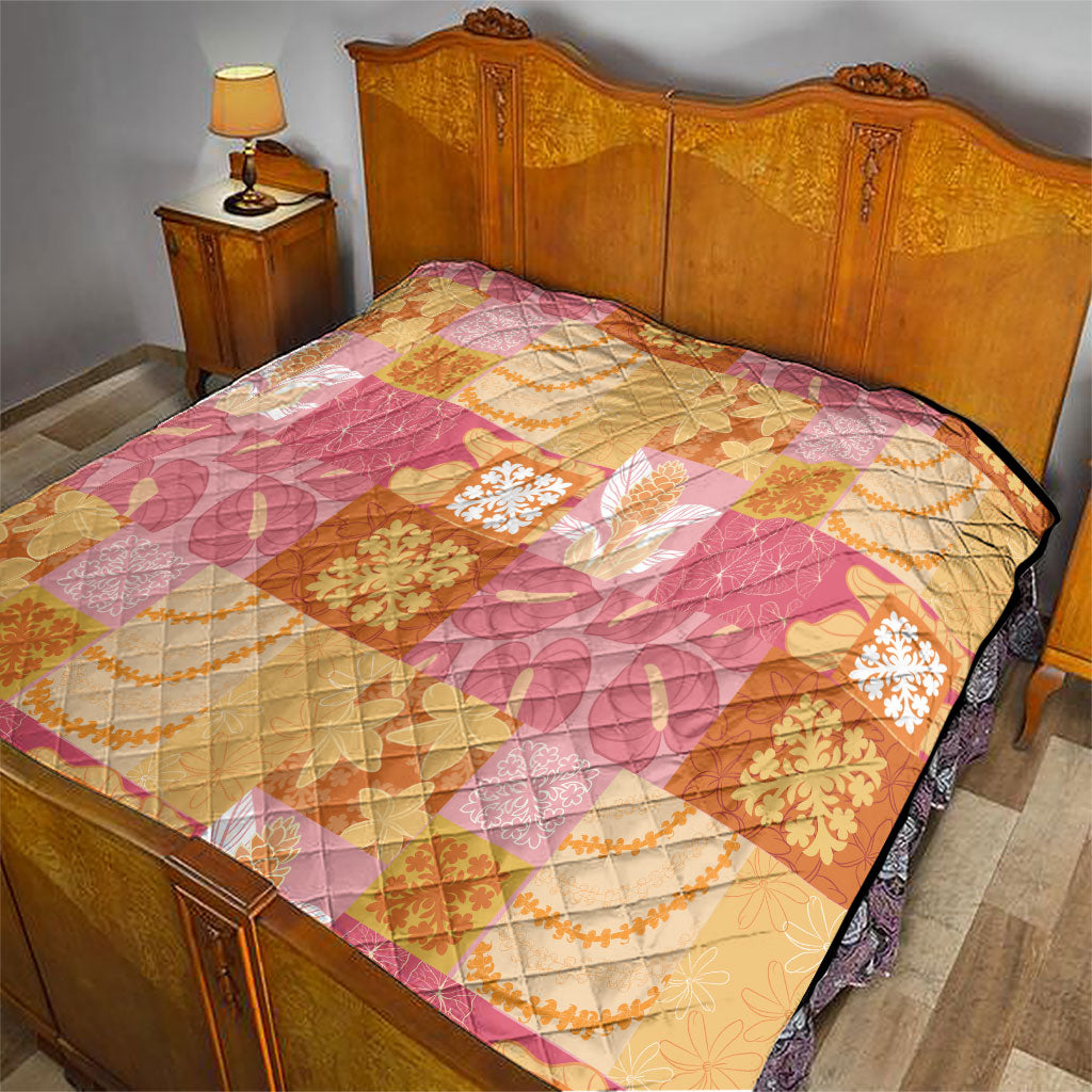 Aloha Hawaii Quilt Floral Patchwork Style Quilt