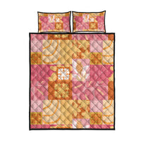 Aloha Hawaii Quilt Floral Patchwork Style Quilt Bed Set