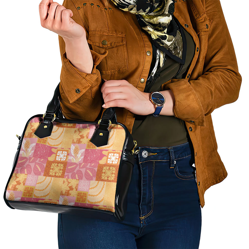 Aloha Hawaii Quilt Floral Patchwork Style Shoulder Handbag