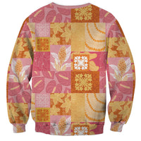 Aloha Hawaii Quilt Floral Patchwork Style Sweatshirt