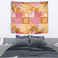 Aloha Hawaii Quilt Floral Patchwork Style Tapestry
